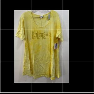 Lularoe Classic T Yellow  Tunic Shirt XL NWT